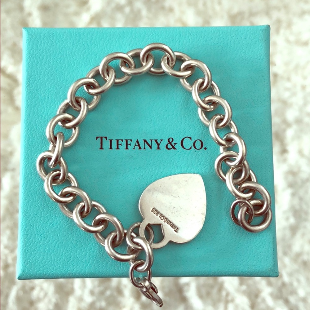 Tiffany & Co heart charm bracelet